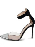Gianvito Rossi metallic cap-toe heeled sandals - Black