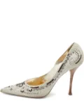 Le Silla embroidered pointed-toe pumps - White