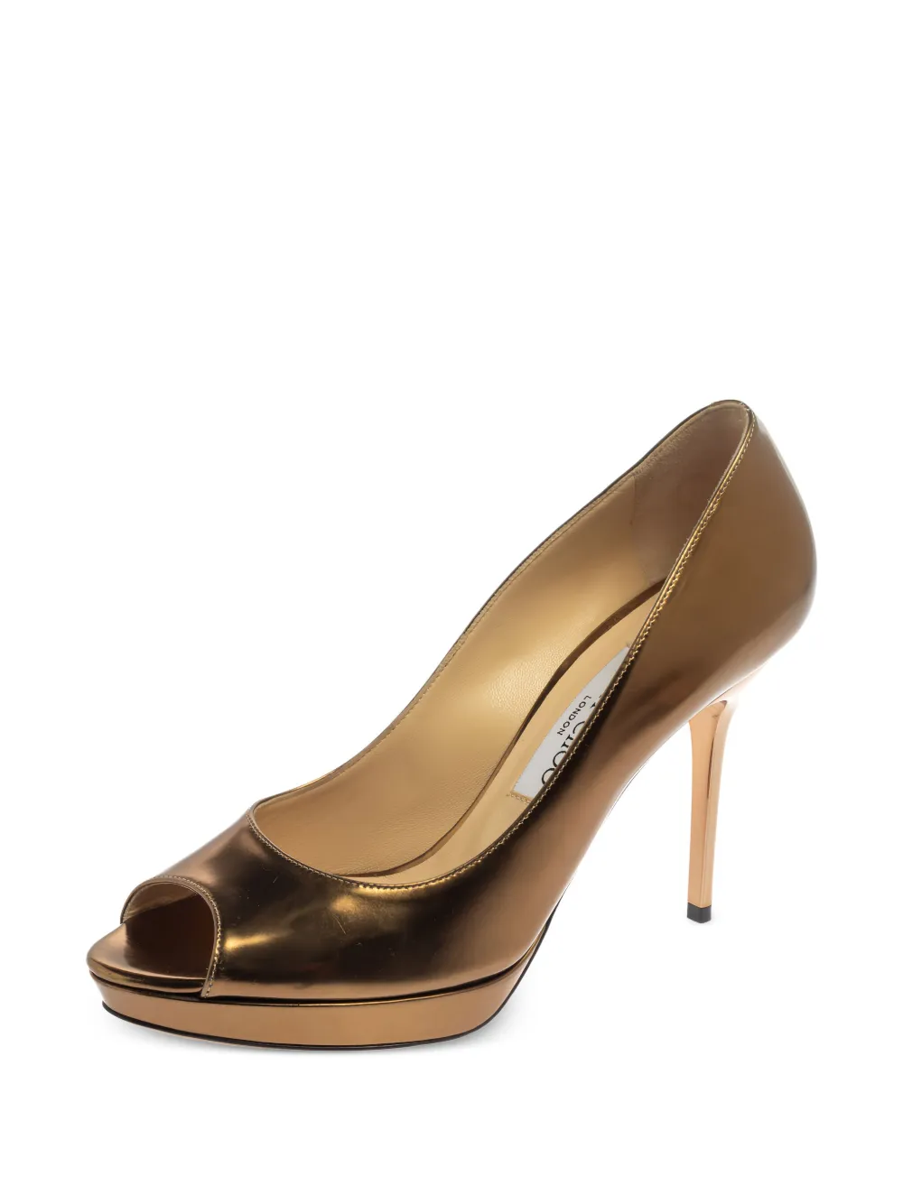 Jimmy Choo Pre-Owned 100mm Theyve metallic-leather pumps | Image 2