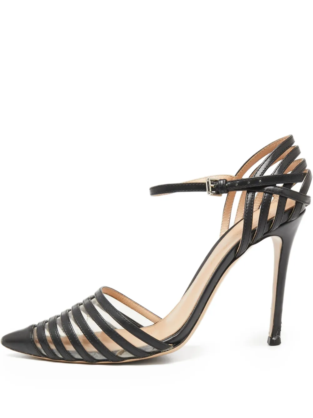 Gianvito Rossi Pre-owned 100mm strappy leather pumps | Black | Image 1