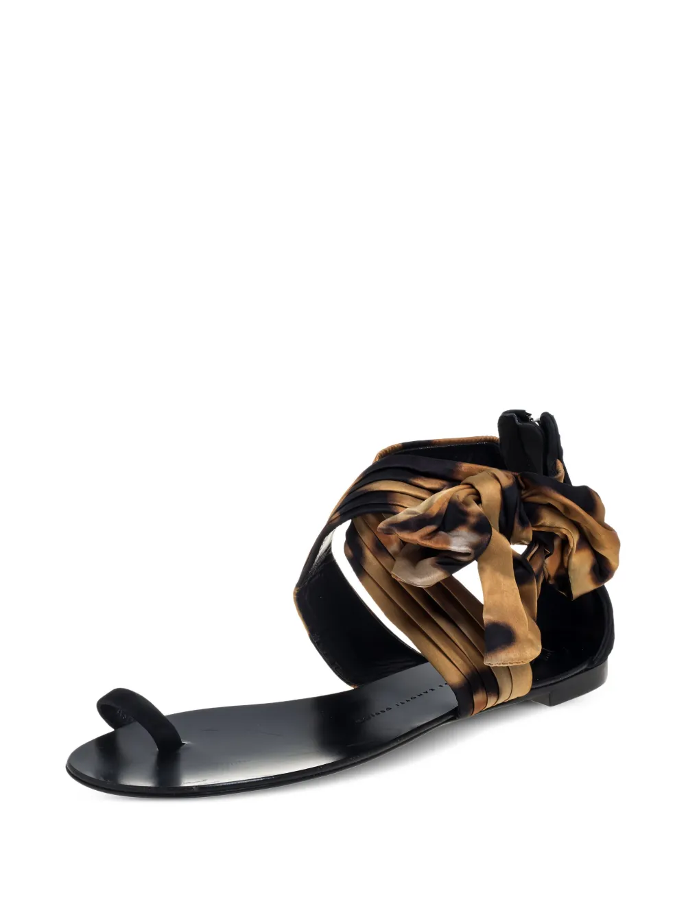 Giuseppe Zanotti Vintage Pre-owned sandalen met luipaardprint - Zwart
