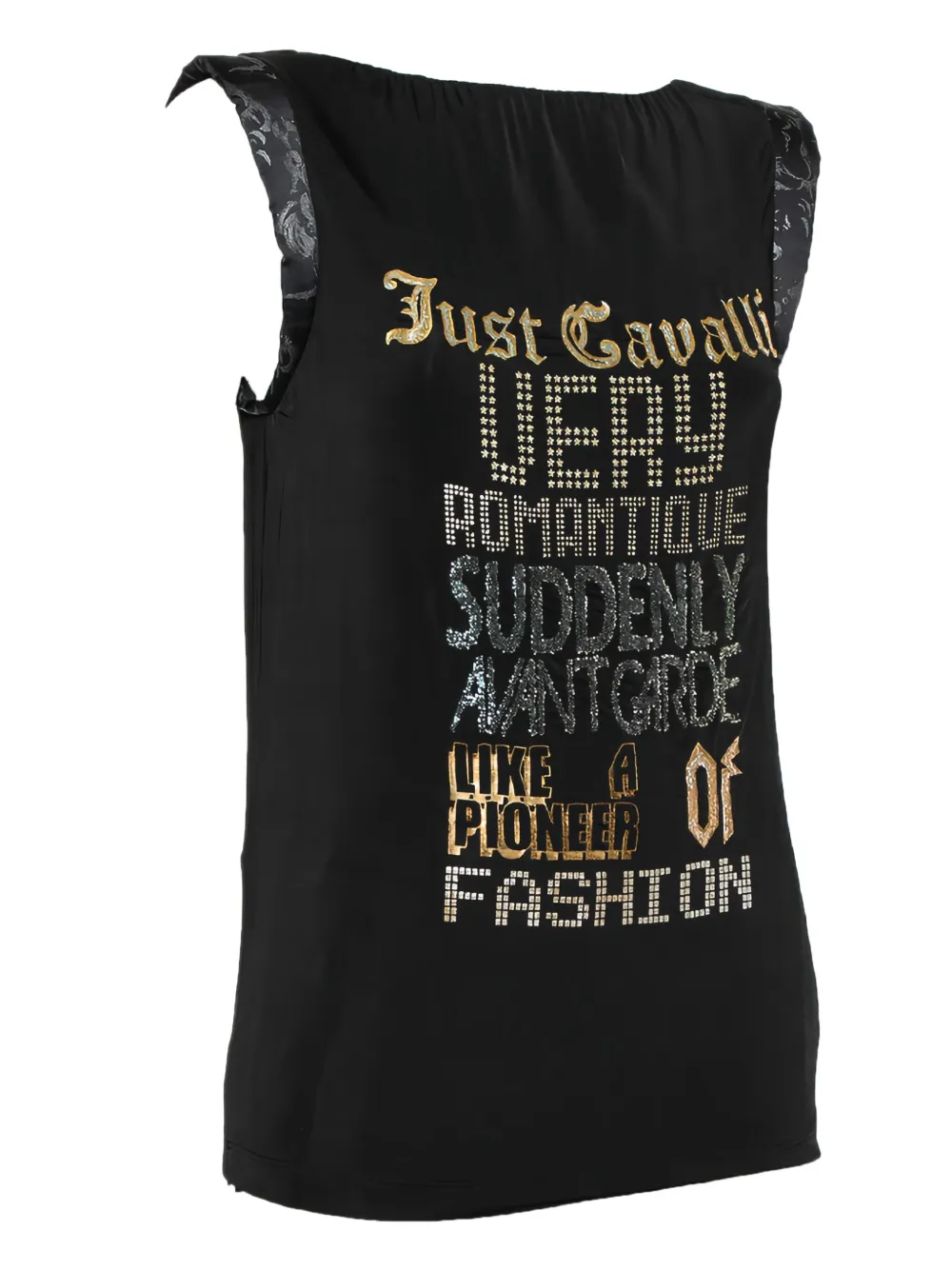 Just Cavalli Vintage sequin-embellished graphic top | Image 2
