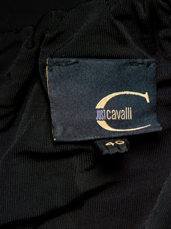 Just Cavalli スパンコール装飾 タンクトップ ブラック XS Just Cavalli Vintage スパンコール グラフィック トップ | ブラック