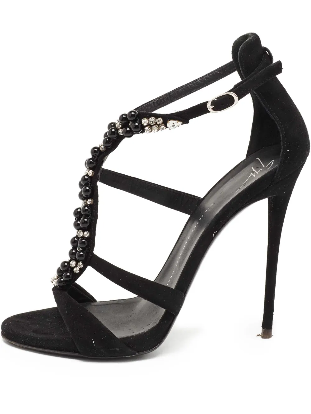 Giuseppe Zanotti Vintage beaded strappy sandals | Black | Image 1