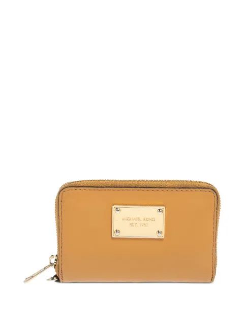 Michael Kors Vintage logo-plaque zip wallet