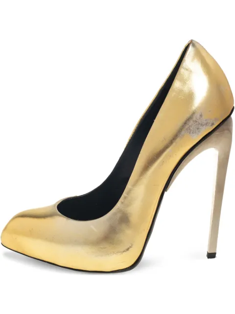 Giuseppe Zanotti Vintage zapatillas metalizadas con puntera en punta y tacón de 125mm