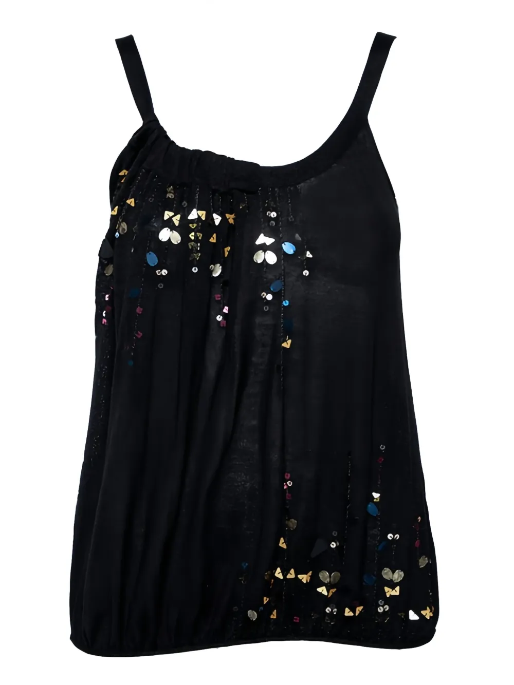 sequin-embellished tank top