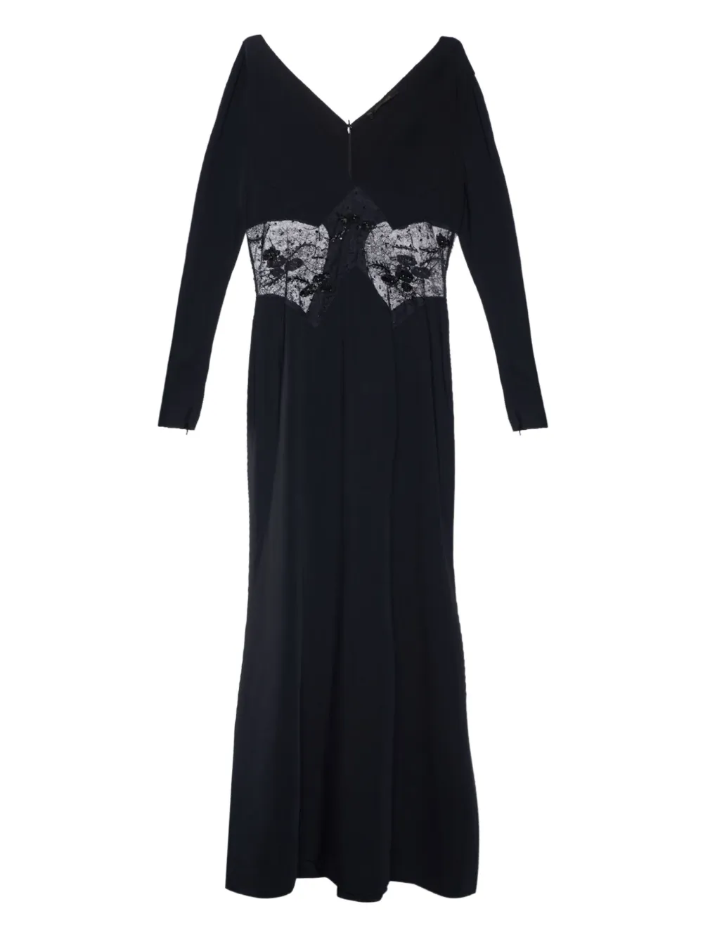 long-sleeve maxi dress