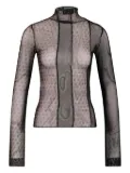 AVAVAV mesh turtleneck top - Black