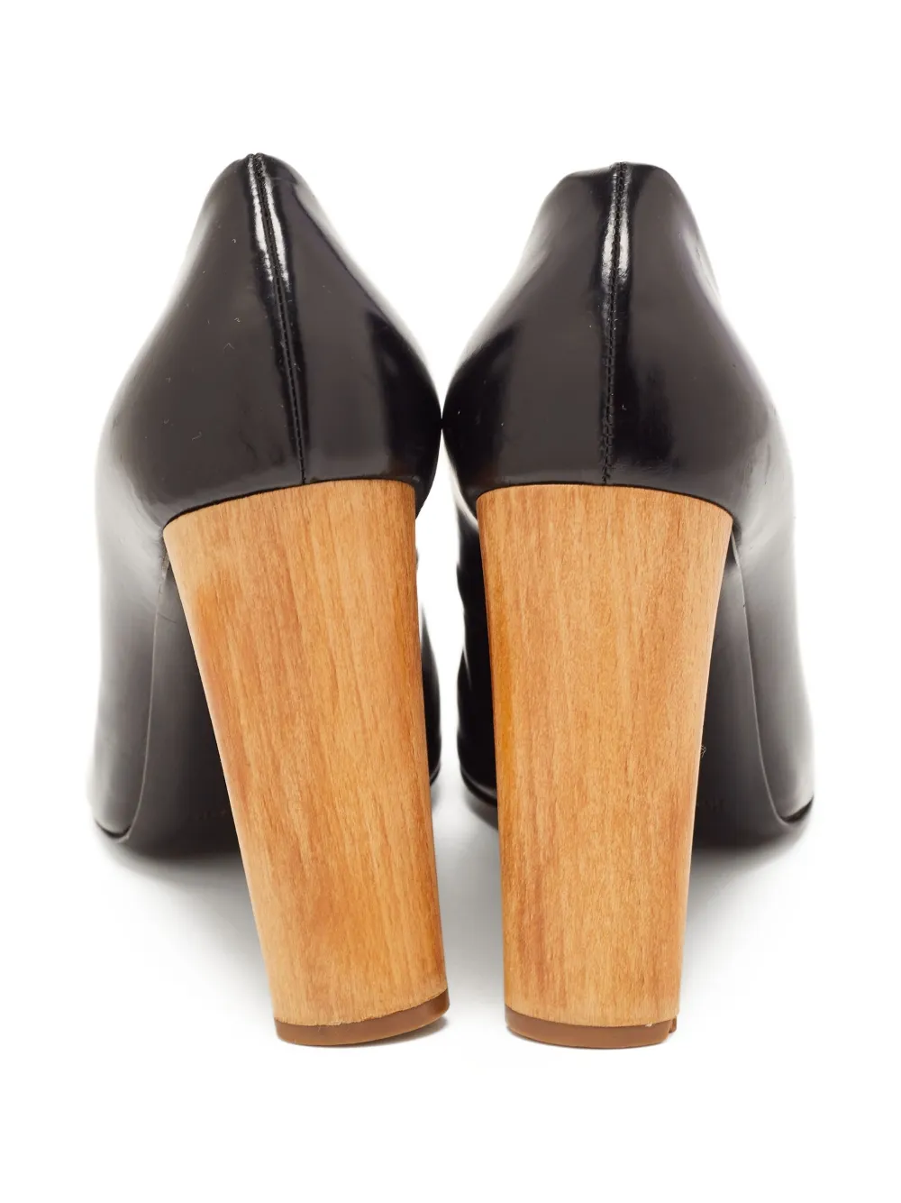 Saint Laurent Pre-Owned 120 mm leren pumps met hak - Zwart