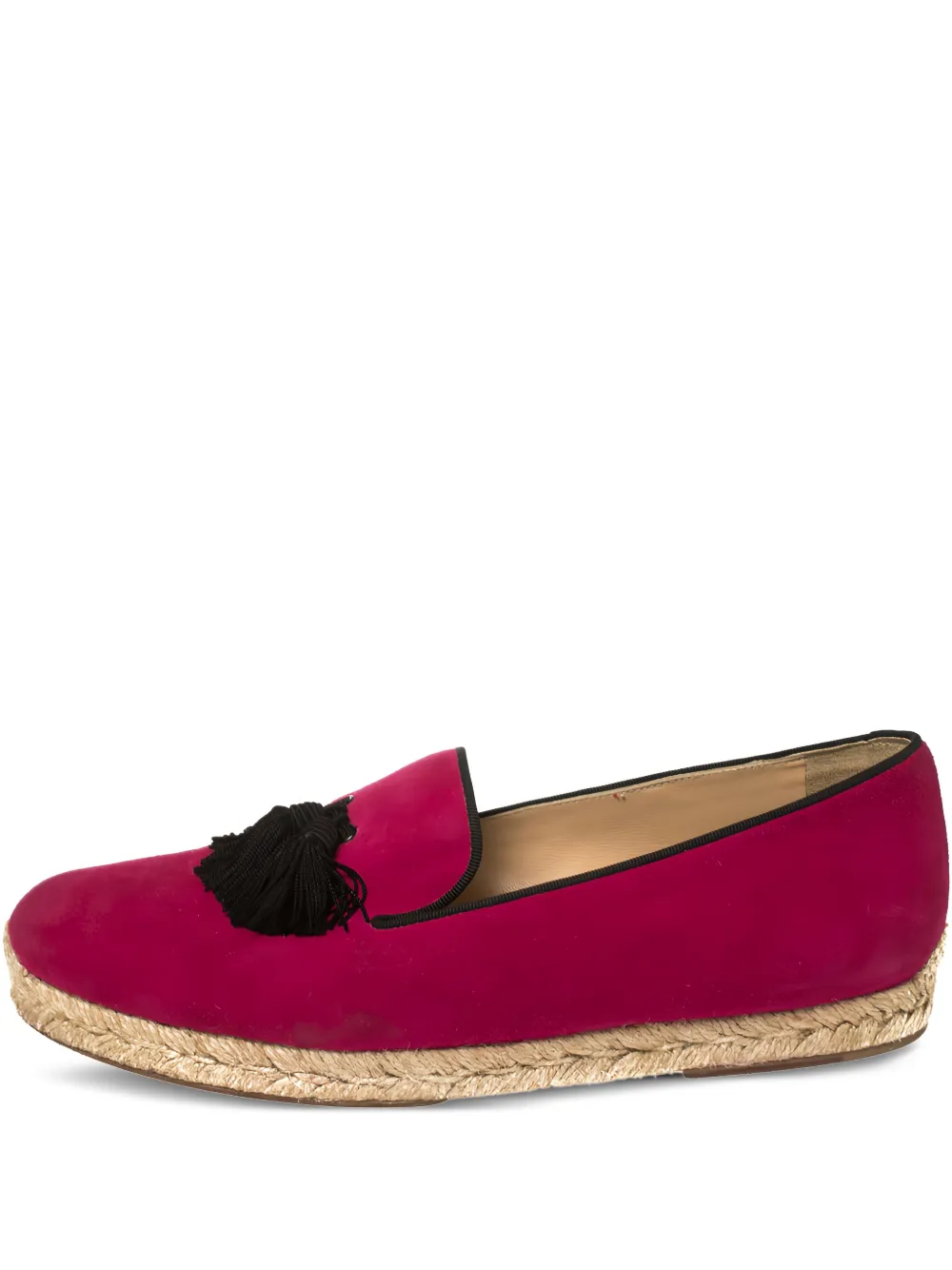 Christian Louboutin Pre-Owned タッセル エスパドリーユ - ピンク Christian Louboutin Pre-Owned タッセル エスパドリーユ - ピンク