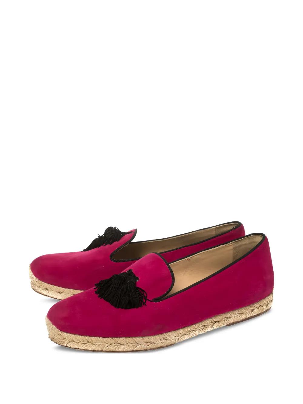 Christian Louboutin Pre-Owned Espadrilles met kwastje - Roze