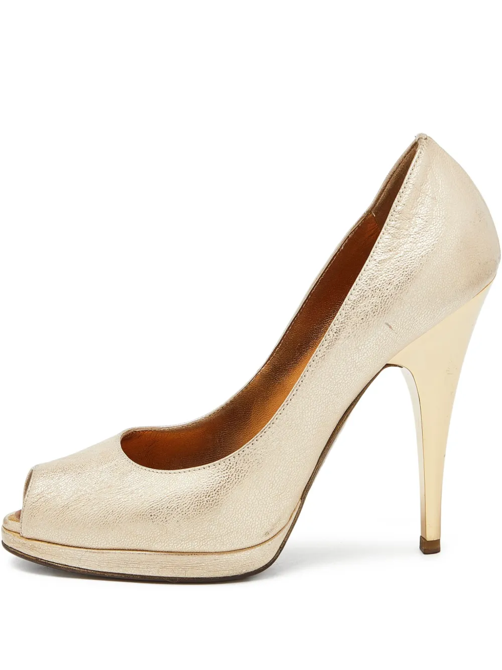 120mm peep-toe pumps