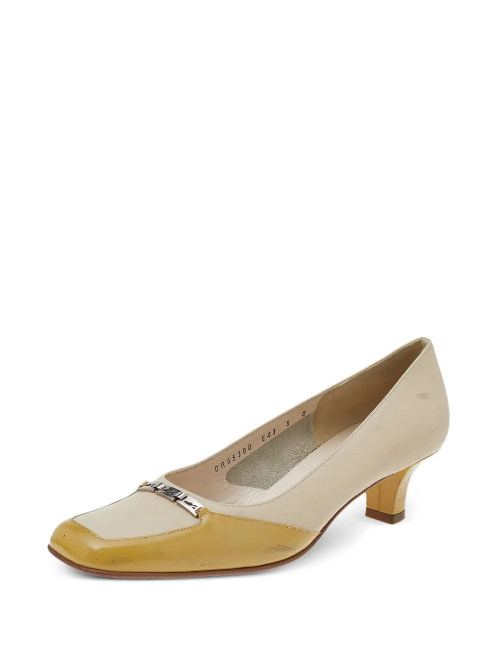 Ferragamo Pre-Owned 75mm two-tone leather pumps | Image 2