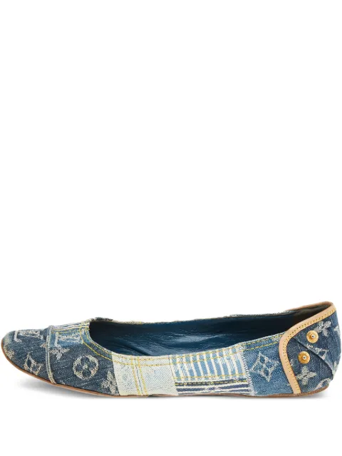 Louis Vuitton Pre-Owned Monogram denim ballet flats