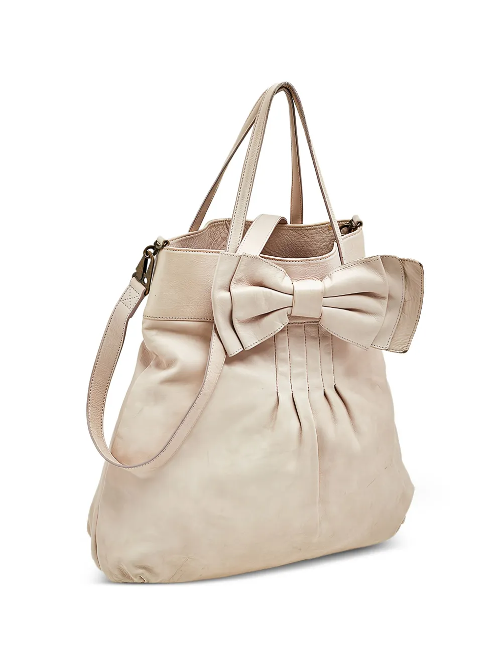 Valentino Garavani Pre-Owned Borsa tote con fiocco - Toni neutri