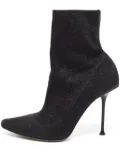 Sergio Rossi Vintage 125mm leather heeled boots - Black