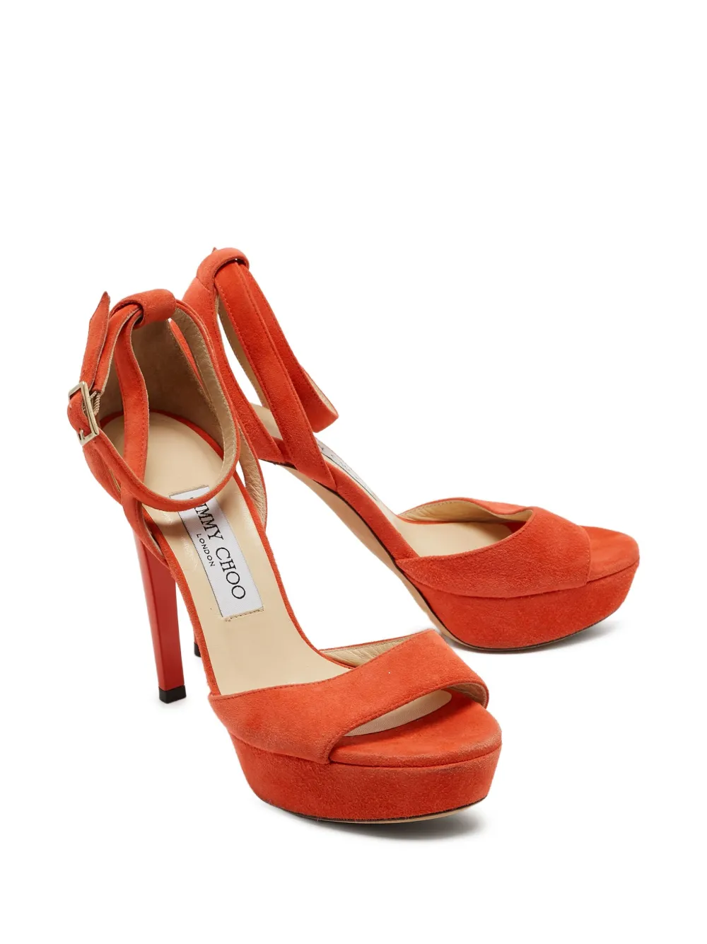 Jimmy Choo Pre-Owned sandales en daim 120 mm | Image 2
