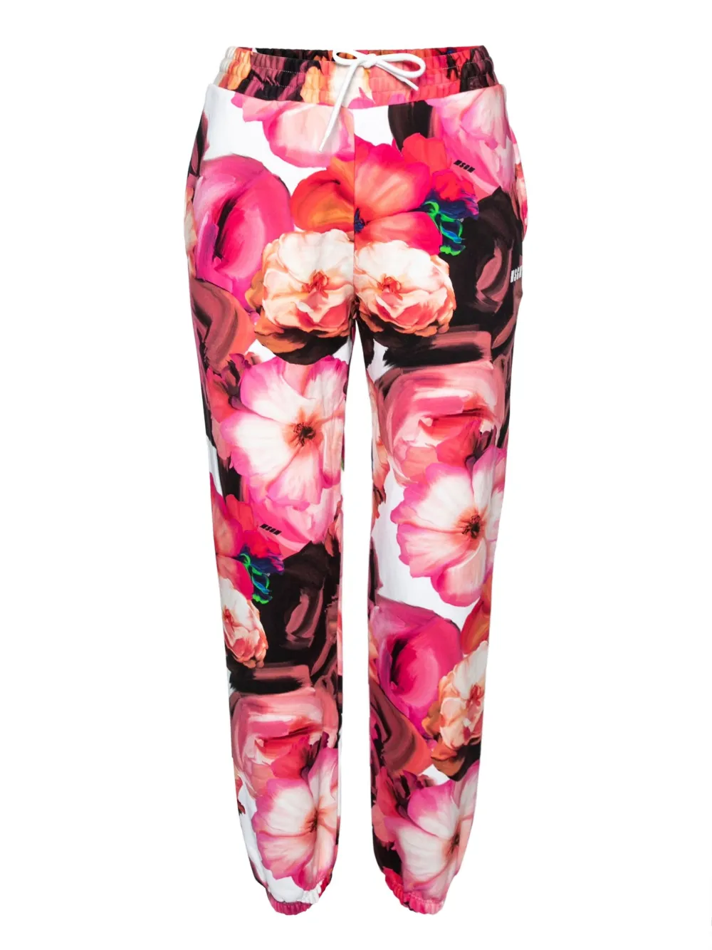 MSGM pre-owned floral-print trousers | Pink | Image 1