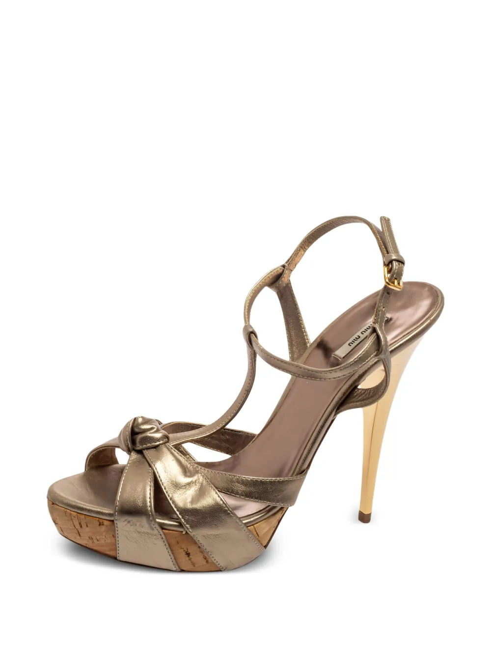 Miu Miu Pre-Owned 130mm leather sandals | Image 2
