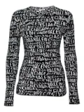 Balenciaga Pre-Owned logo-print top - Black