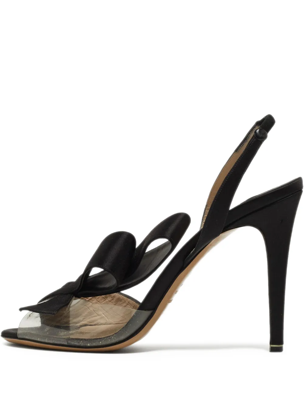 Nicholas Kirkwood pre-owned 100mm bow-detail sandals | Black | Image 1