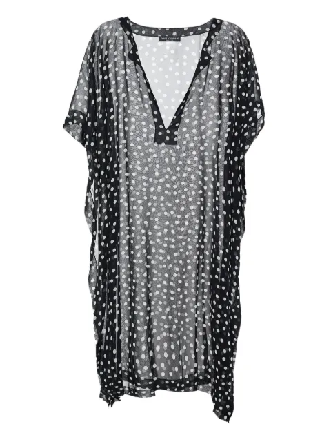 Dolce & Gabbana Pre-Owned blusa con estampado de lunares y cuello en V