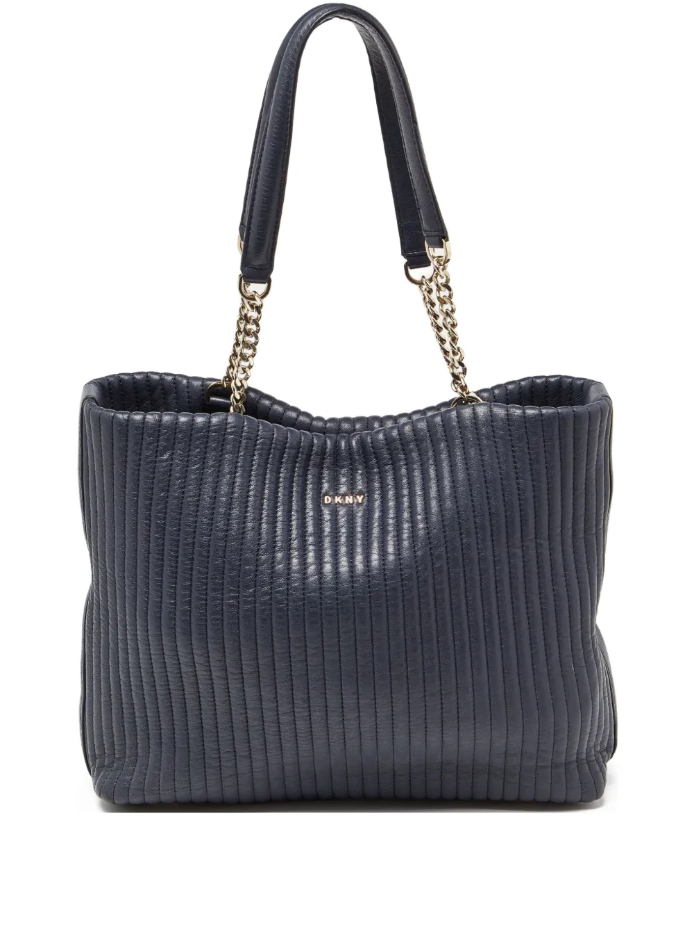 DKNY Vintage Pre-owned quilted tote bag - Blu