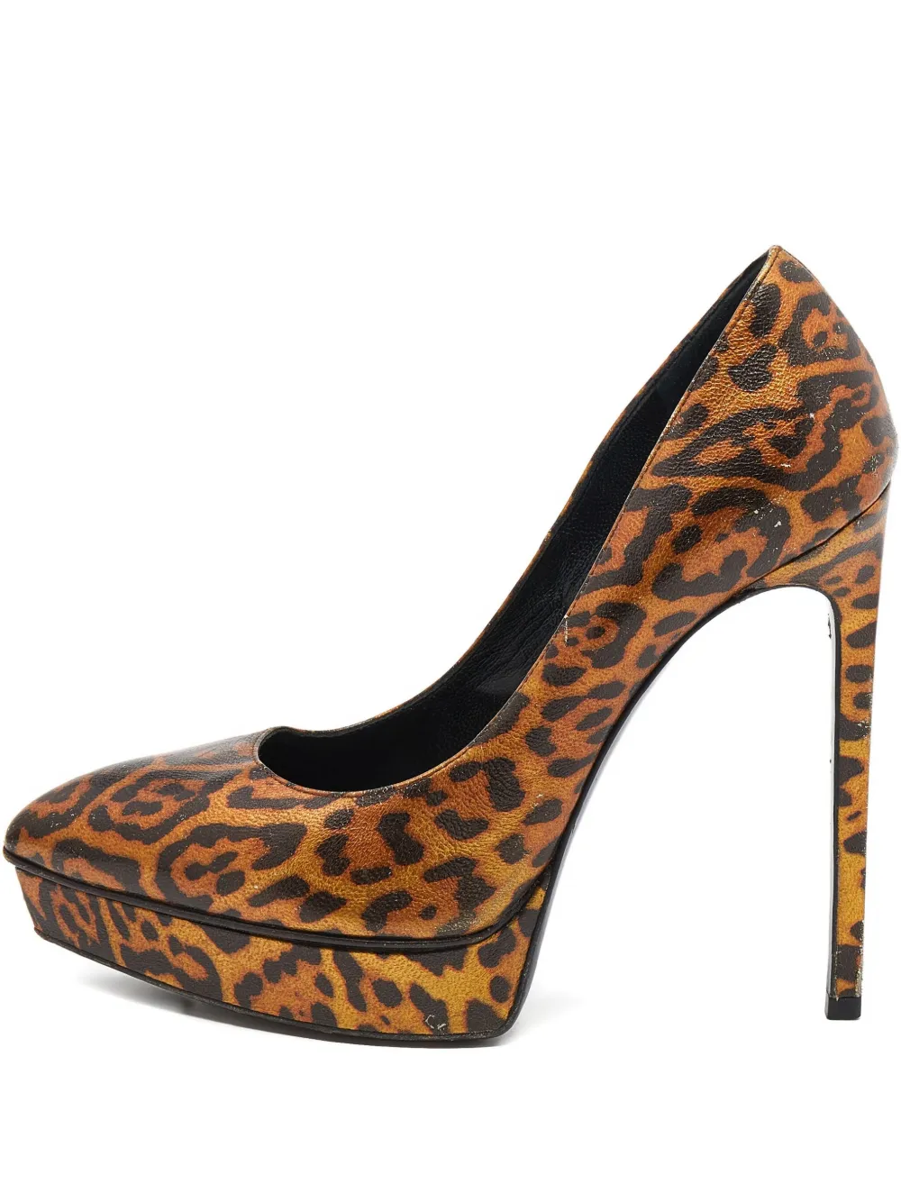 Saint Laurent Pre-Owned 135mm Janis heeled pumps - Giallo