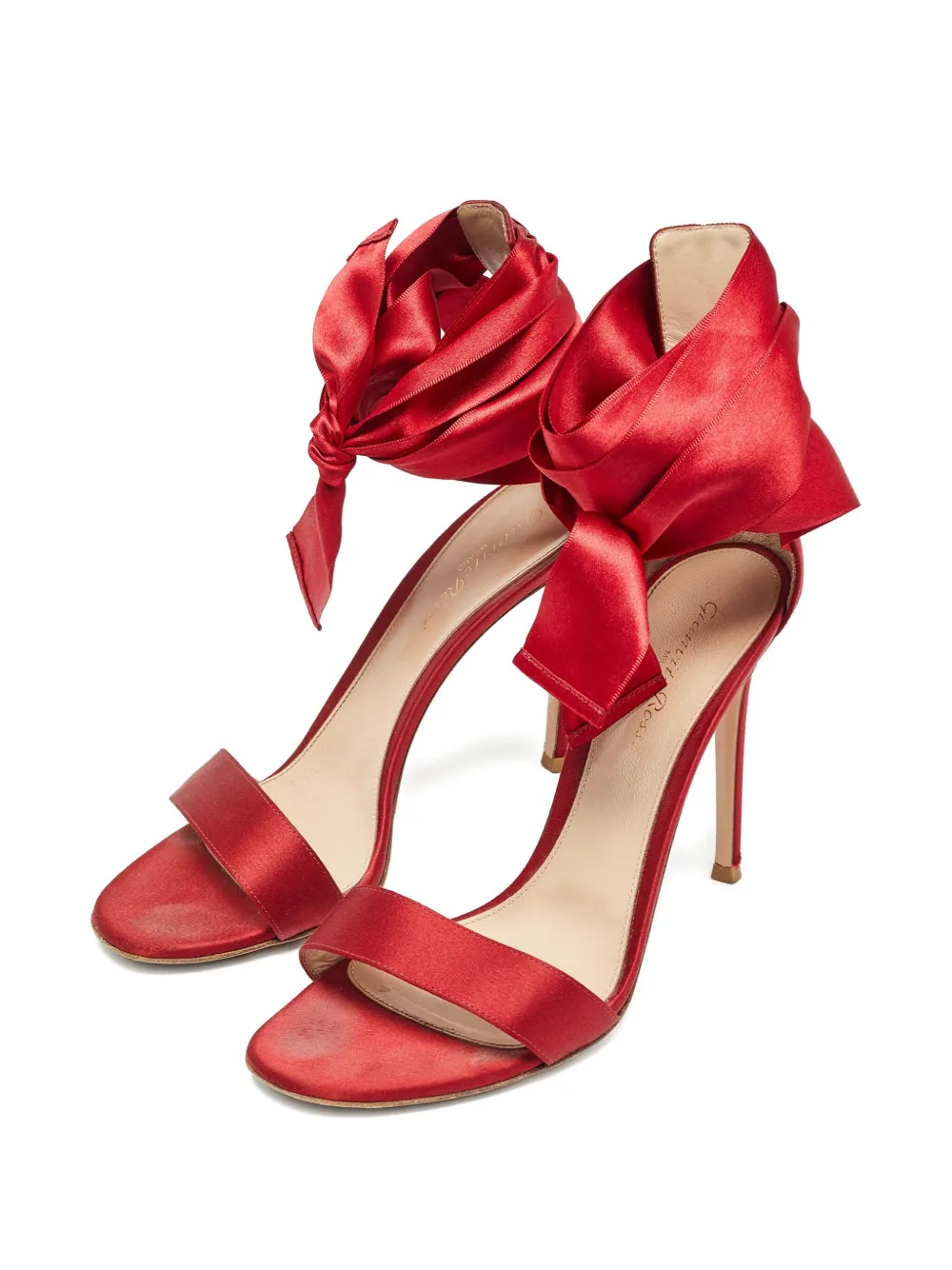 Gianvito Rossi 110 mm leren sandalen met hak - Rood