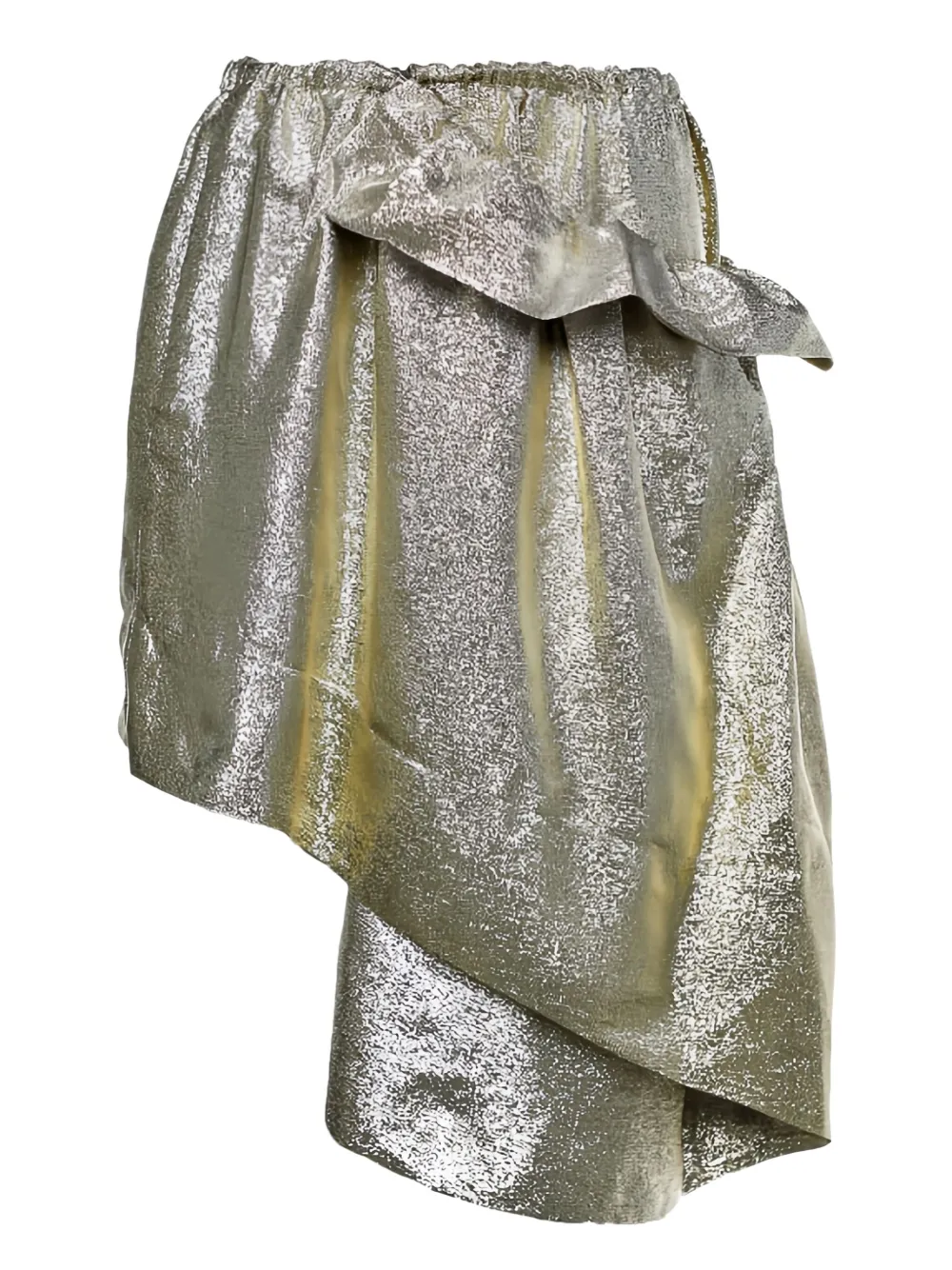 Stella McCartney Pre-Owned gathered asymmetrical skirt | Gold | Image 1