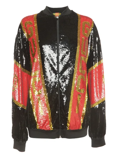 Gucci Pre-Owned sequin-embellished bomber jacket