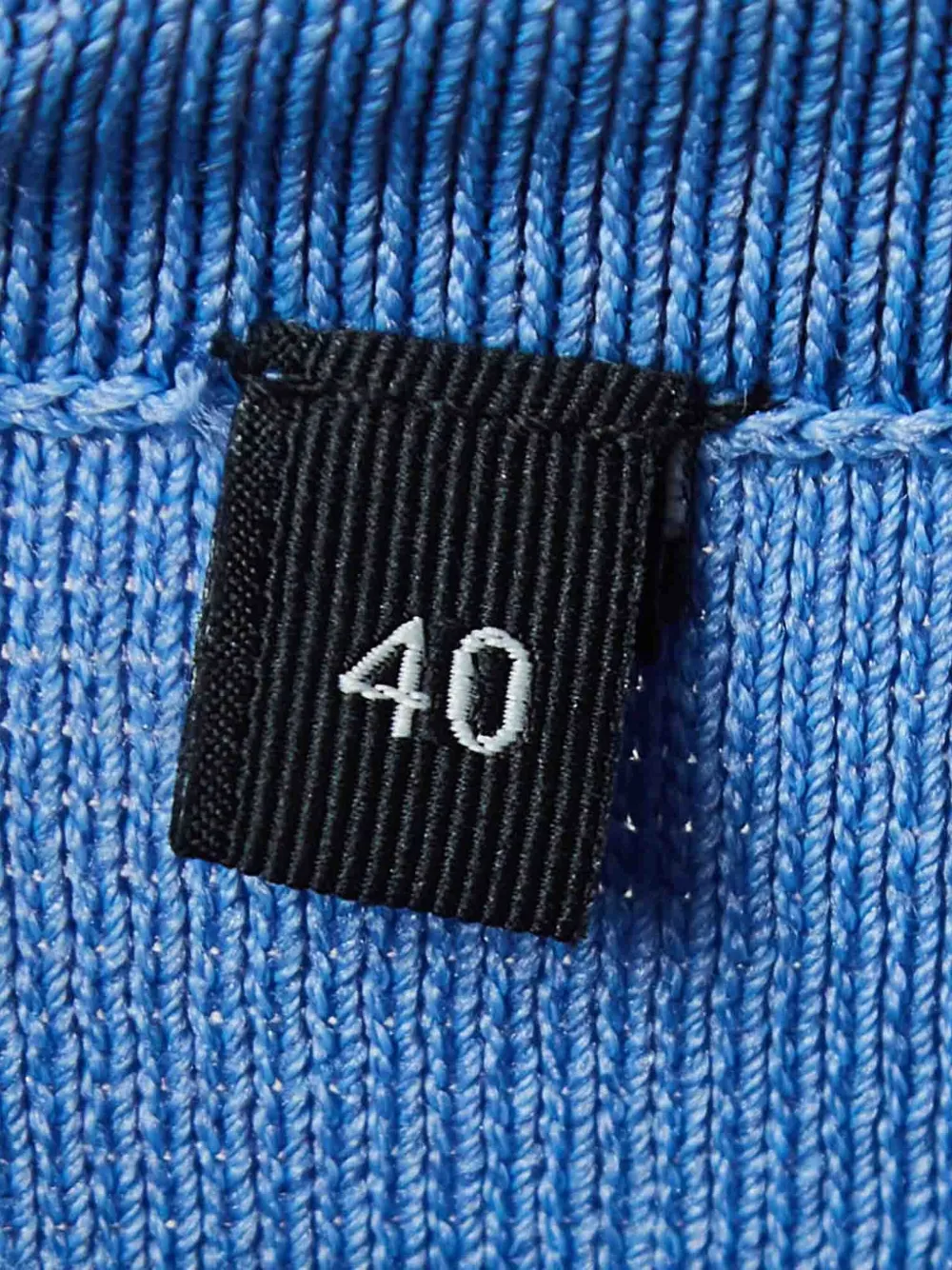 Pre-owned Elisabetta Franchi Knitted Pencil Skirt In Blue