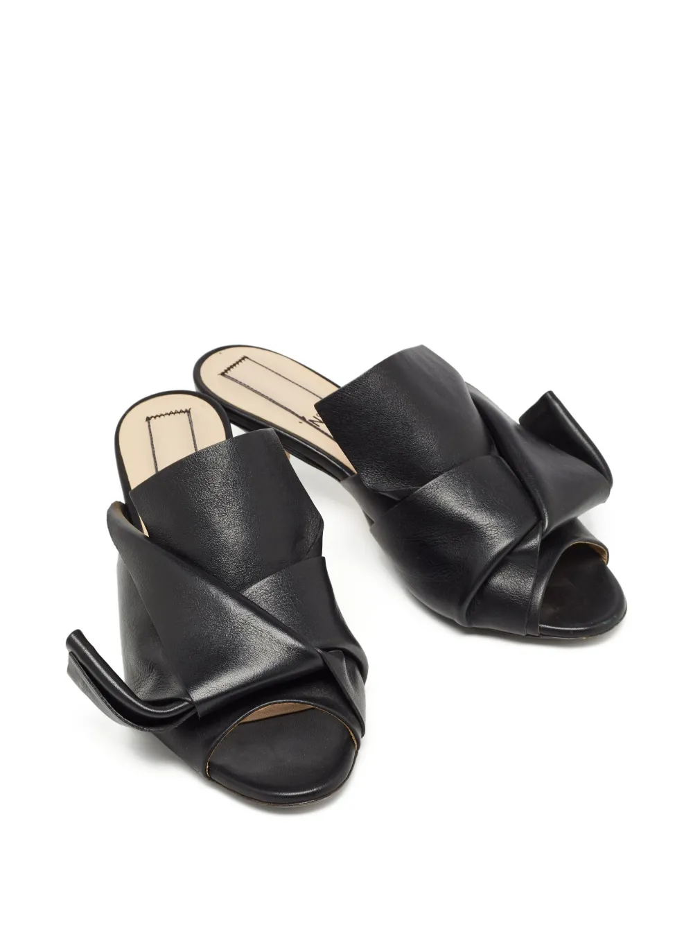 Nº21 Pre-owned 70 mm geknoopte sandalen - Zwart