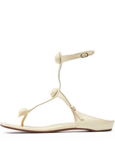 Christian Louboutin Pre-Owned sandalias planas con detalle de esfera