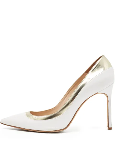 Manolo Blahnik 100mm leather pumps
