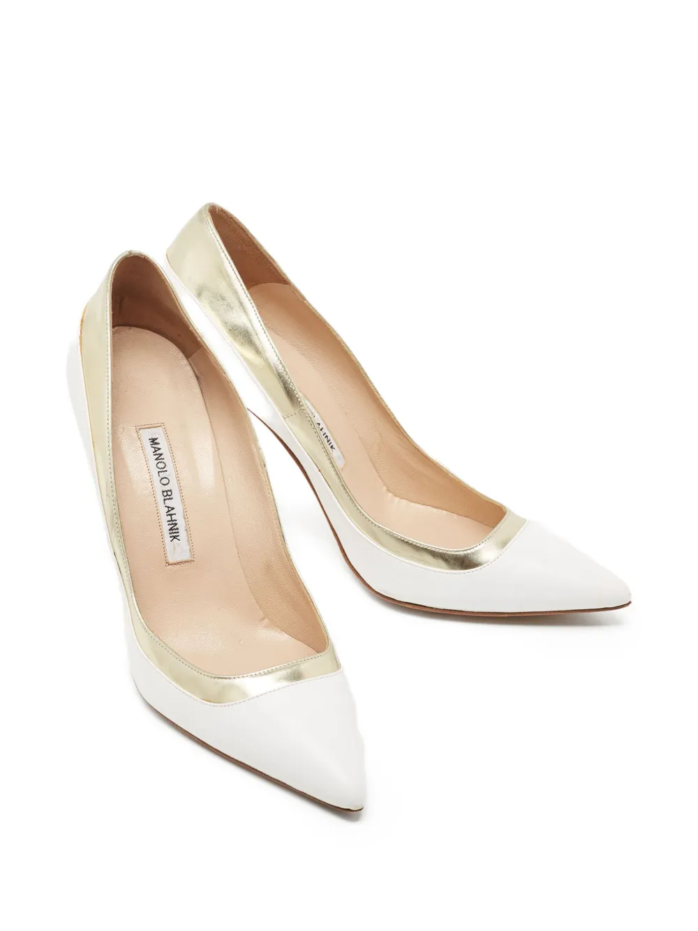 Manolo Blahnik 100mm leather pumps | Image 2