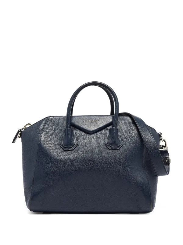 Givenchy Pre-Owned アンティゴナ レザーハンドバッグ M | ブルー 