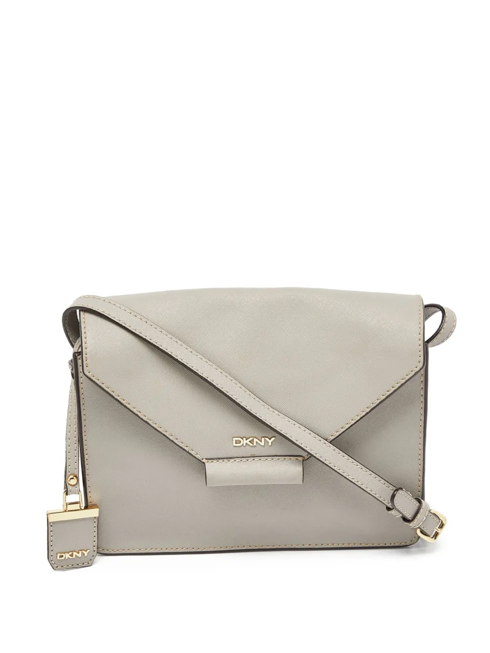 DKNY Vintage saffiano-leather crossbody bag | Grey | Image 1