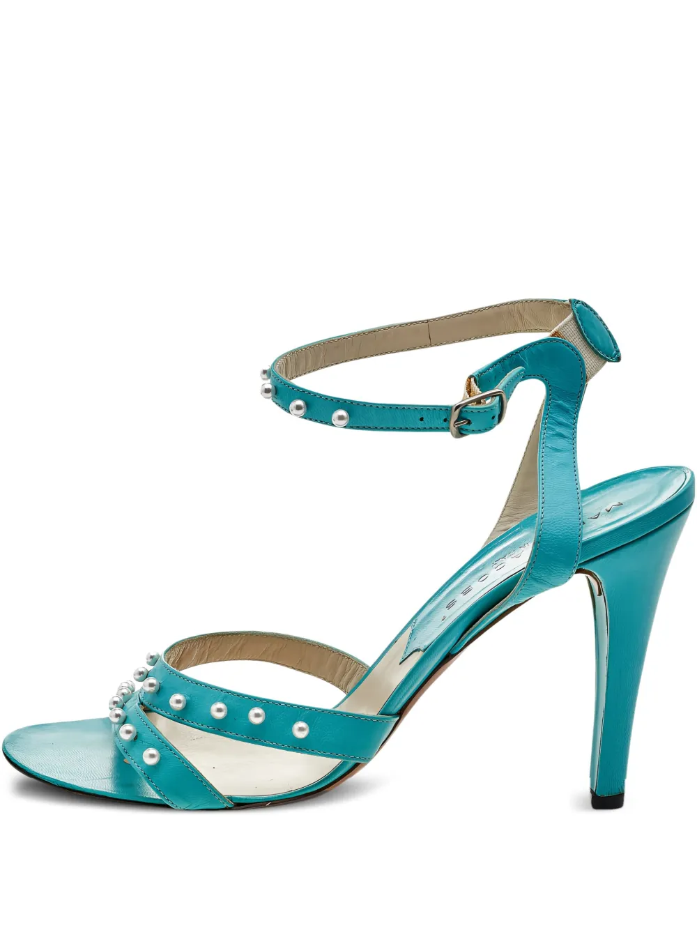 Marc Jacobs Vintage Pre-owned 105mm pearl-embellished stiletto sandals | Blue | Image 1