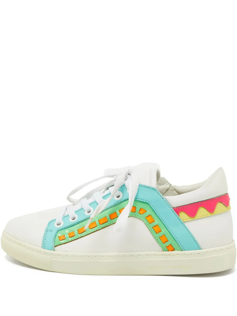 Sophia Webster baskets à design colour block | blanc | Image 1