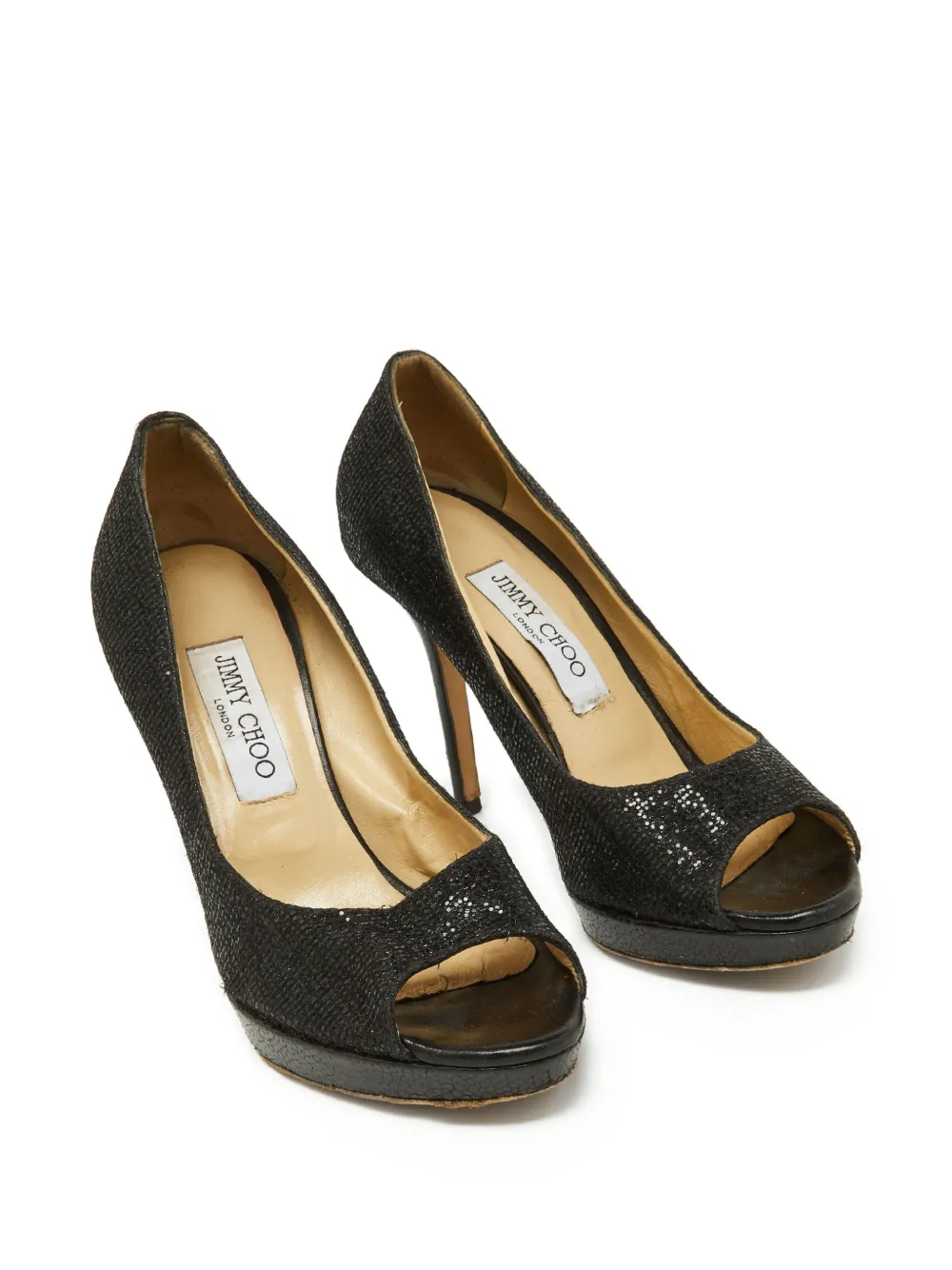 Jimmy Choo Pre-Owned 105mm glitter-embellished platform heels | Image 2