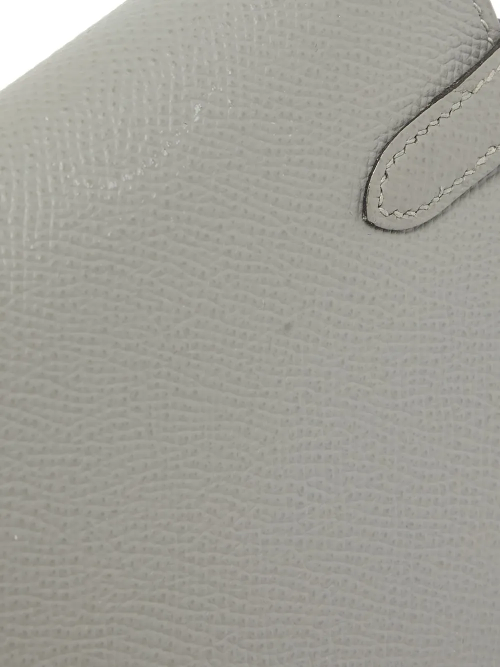 Pre-owned Hermes Kelly To Go Grain-textured Flap Clutch