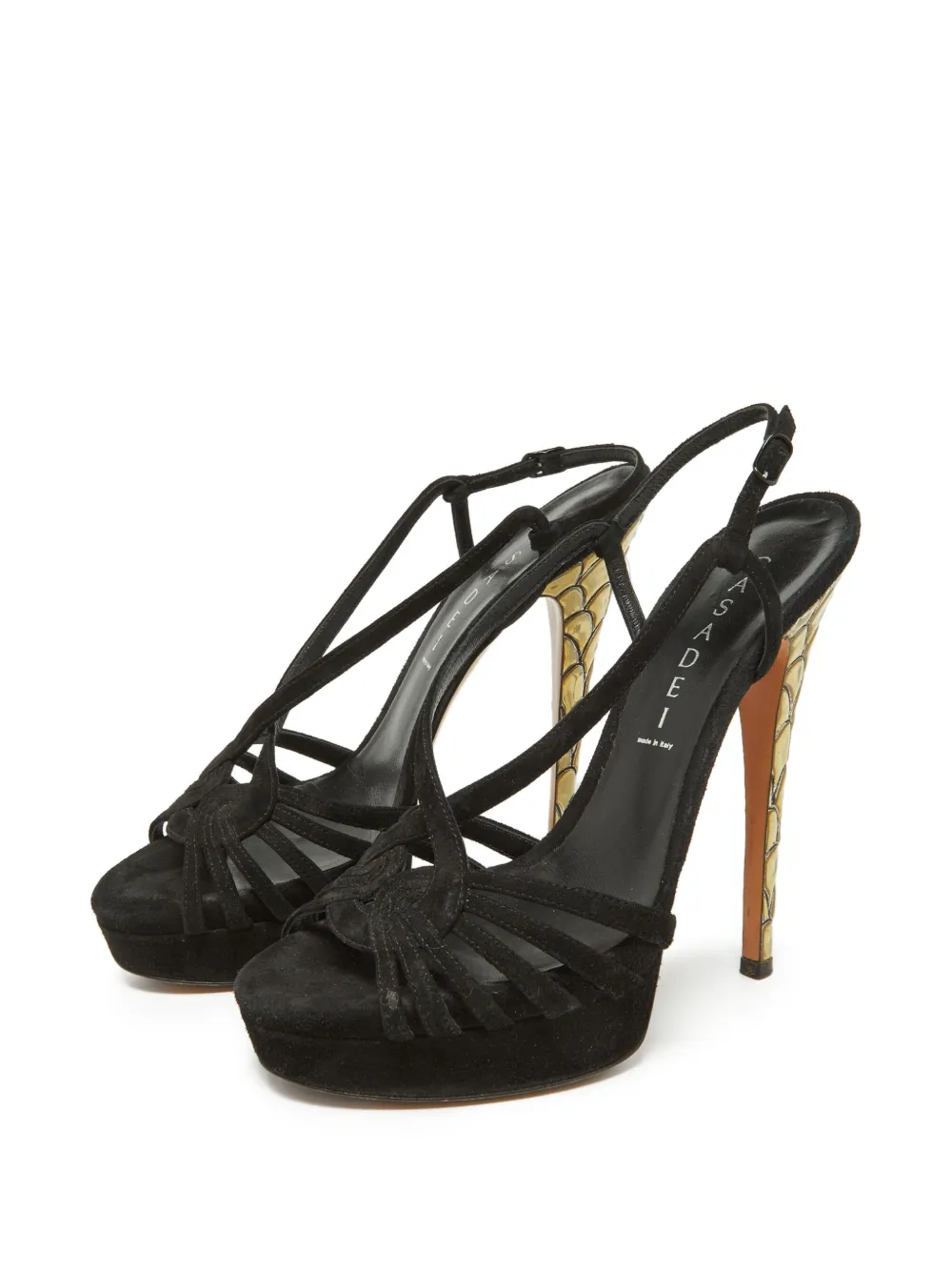 Casadei Vintage sandales pre-owned 140 mm en daim | Image 2