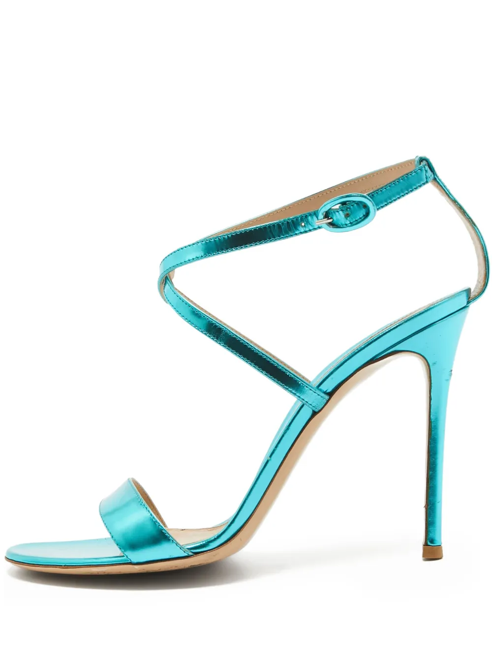 Gianvito Rossi pre-owned 110mm leather sandals - Blue