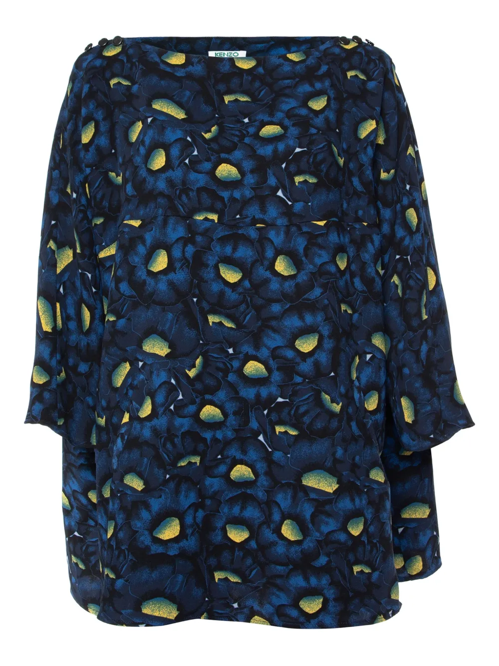 Kenzo Pre-Owned abstract-pattern print blouse | Blue | Image 1