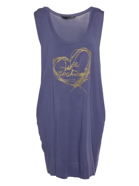 Moschino Pre-Owned slogan-embroidered dress