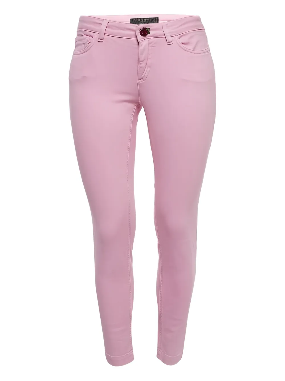 Dolce & Gabbana Pre-Owned logo-patch jeans | Pink | Image 1