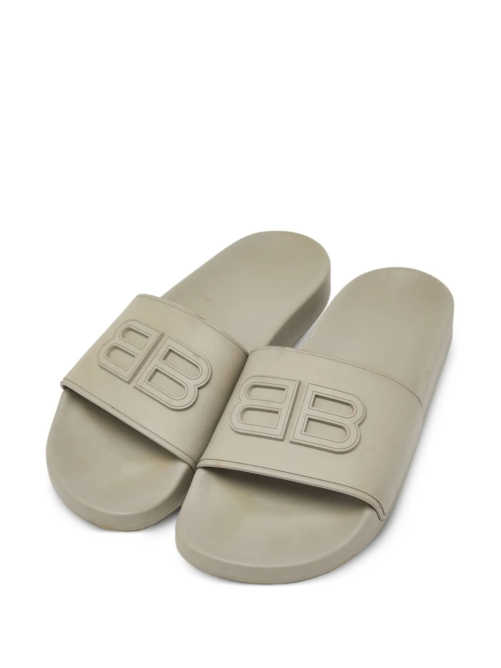 Balenciaga Pre-Owned logo-embossed slides | Image 2