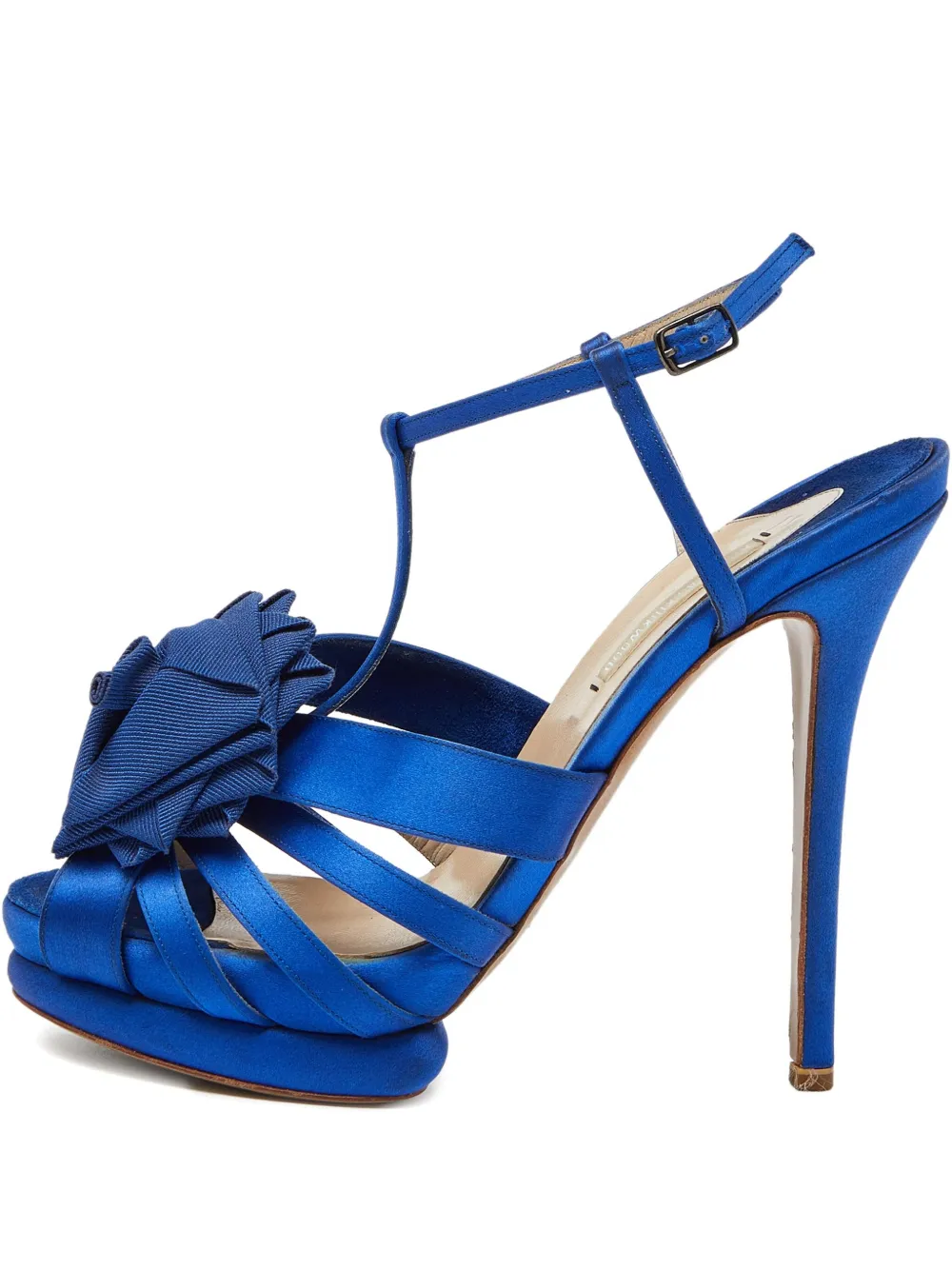 Nicholas Kirkwood Pre-owned satin rose sandals | Blue | Image 1